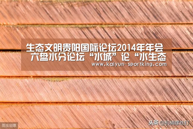 生态文明贵阳国际论坛2014年年会 六盘水分论坛“水城”论“水生态文明”-开云足球(图2) 开云篮球