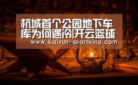 杭城首个公园地下车库为何遇冷|开云篮球(图4) 开云足球